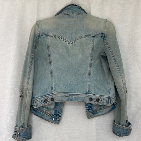 Distressed Abercrombie Jean Jacket - Picture 3 of 4